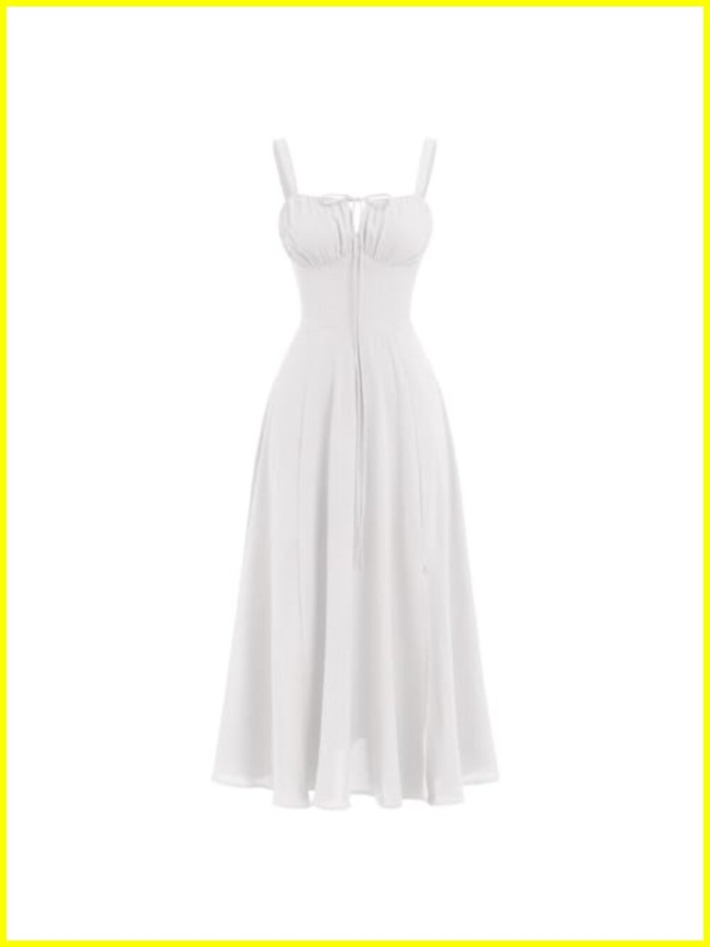 Women Floral Corset Dress Boho Flowy Slit Lace Up Midi Sundress